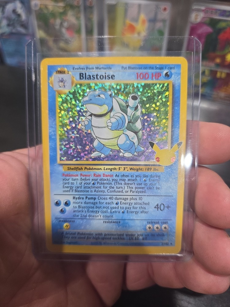 Nintendo Pokémon TCG Blastoise 2/102 Celebrations Classic Holo HP 100 EN
