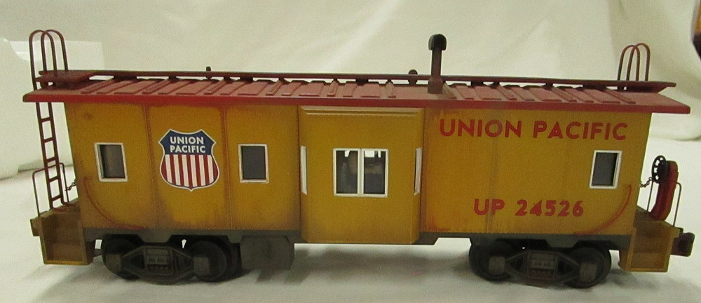 MTH Rail King 30-77081 Union Pacific Bay Window Caboose - weathered LN