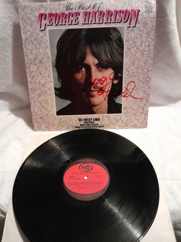 George Harrison the Best of LP Record Vinyl, MFP, UK Autographed (NO COA)