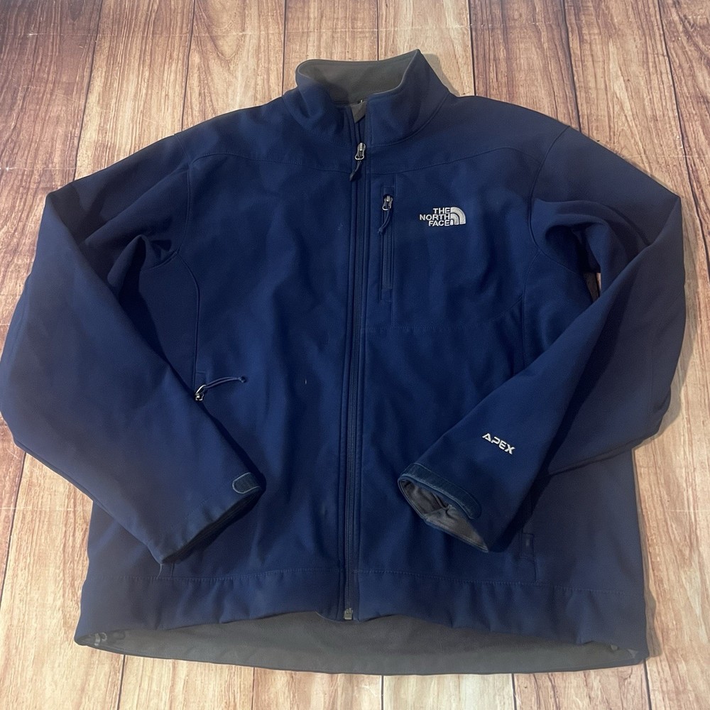 The North Face Jacket Mens Large Blue Apex Bionic Coat Windwall Breaker
