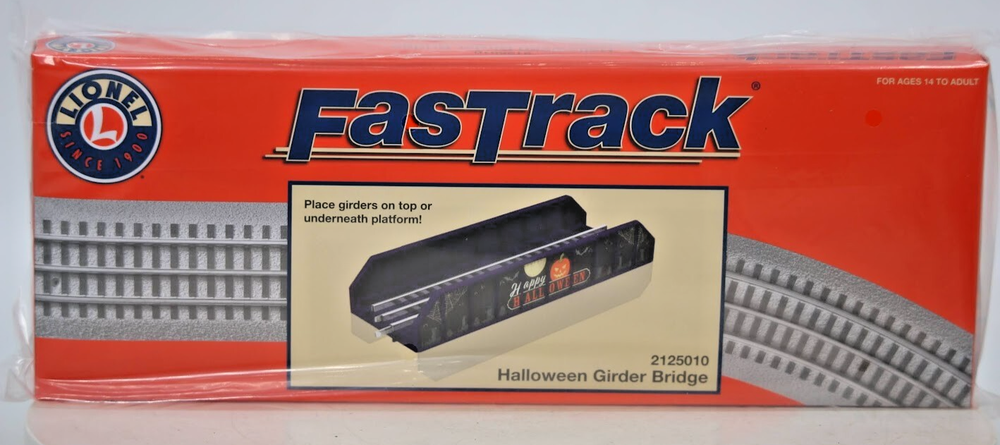 LIONEL HALLOWEEN FASTRACK GIRDER BRIDGE O GAUGE railroad train track 2125010 NEW