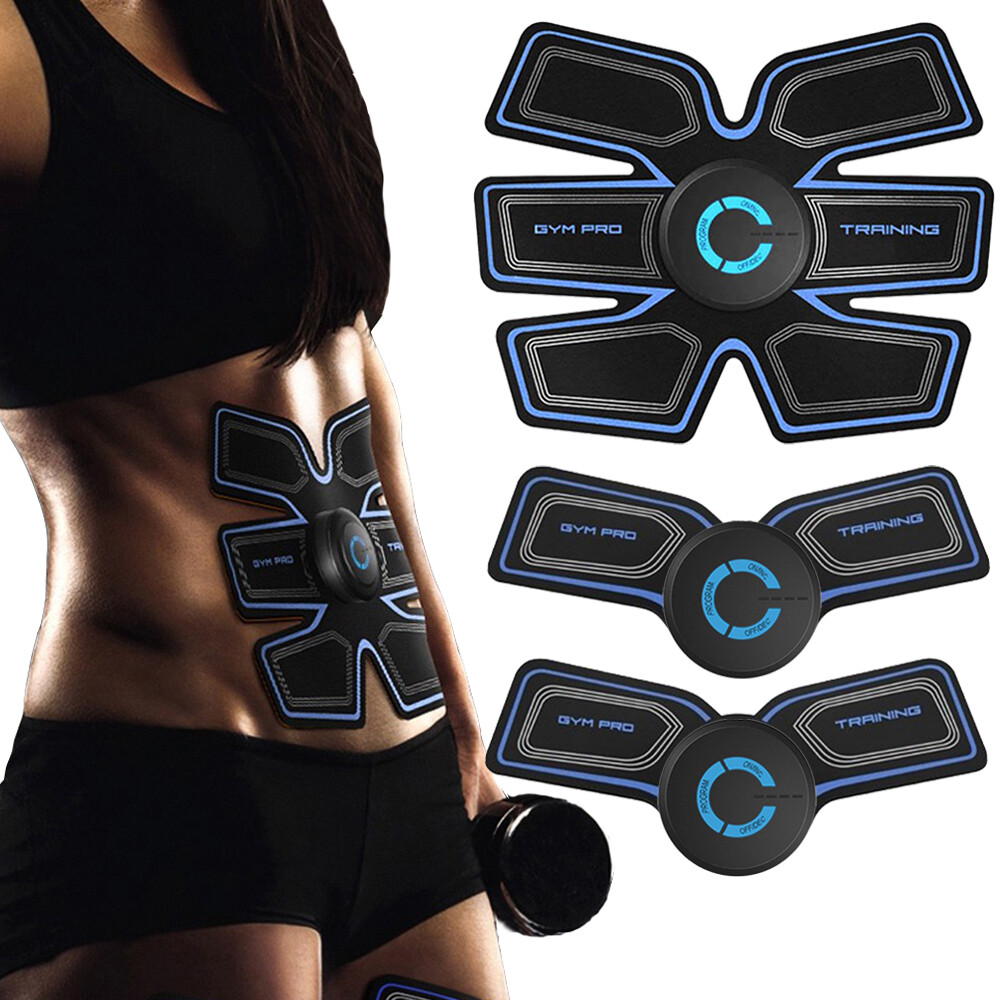 Electric ABS Simulator EMS Training Body Abdominal Muscle Exerciser Fat Burner-image