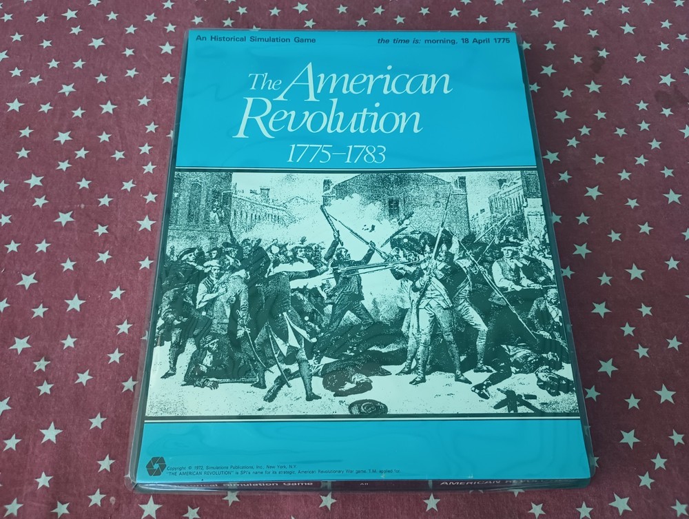 THE AMERICAN REVOLUTION 1972 Historical Simulation Game Flat Tray Punched