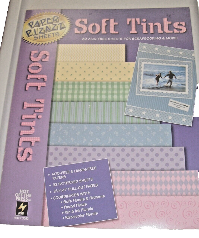Paper Pizazz 2 Books Of Colors Pull Out Scrapbooking Sheets Acid-Lignin Free 32-image