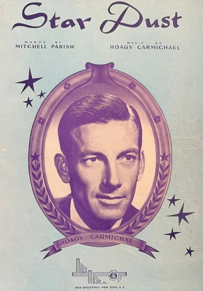 Star Dust Vintage Sheet Music Hoagy Carmichael Piano Vocal Jazz Standard Song