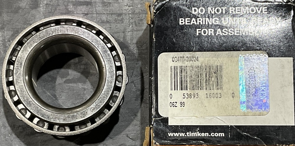Timken 02475 Roller Bearing Cone, 1.25
