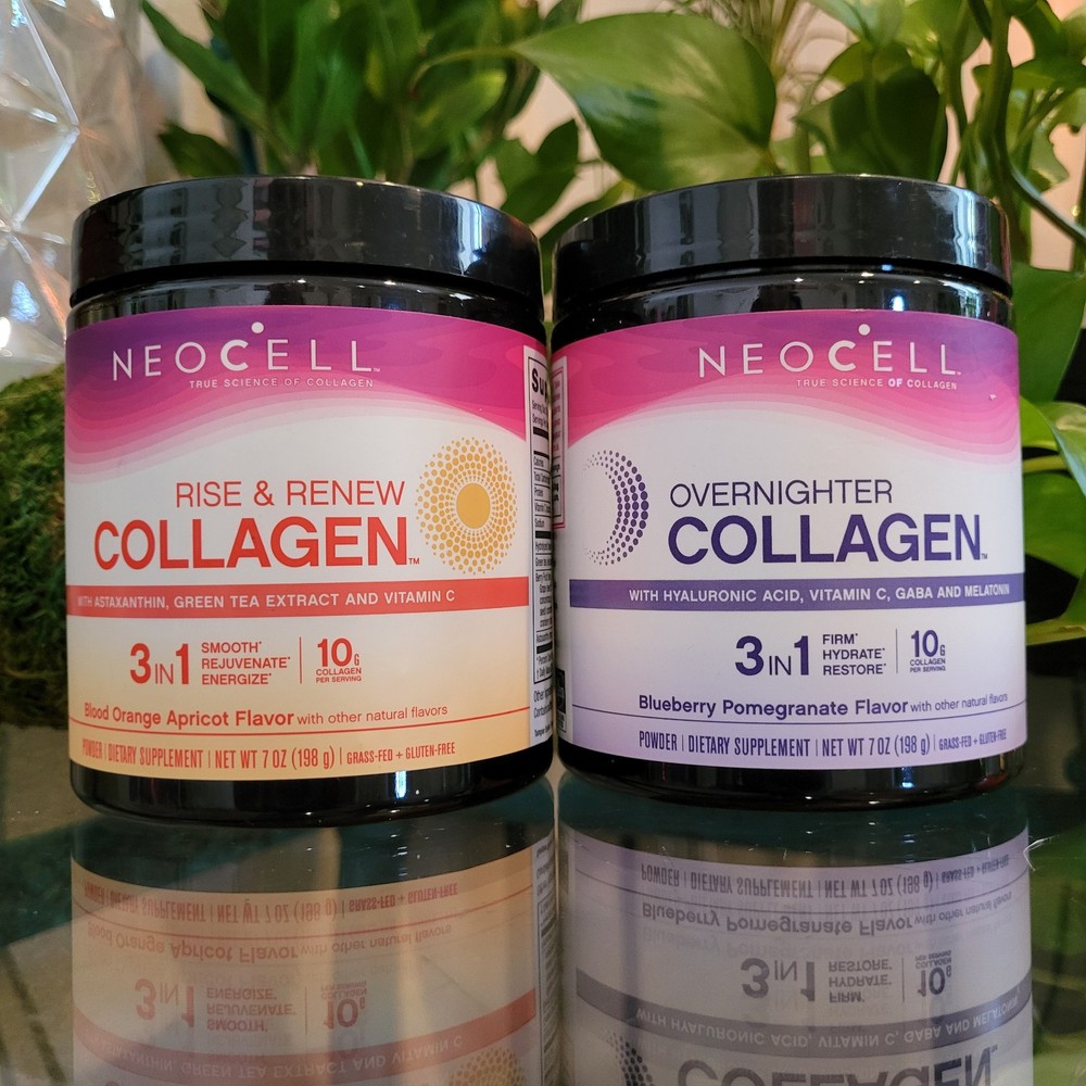 Neocell Rise & Renew Collagen 3-in-1 Duo for Hair Skin Nails Day & Night Energy  