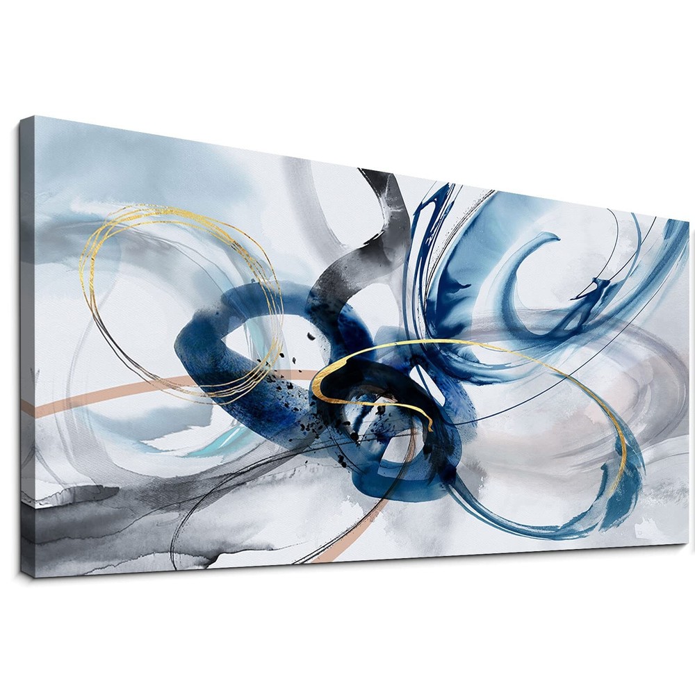 yiijeah Large Abstract Canvas Art Elegant Combination of Tones Modern Living ...