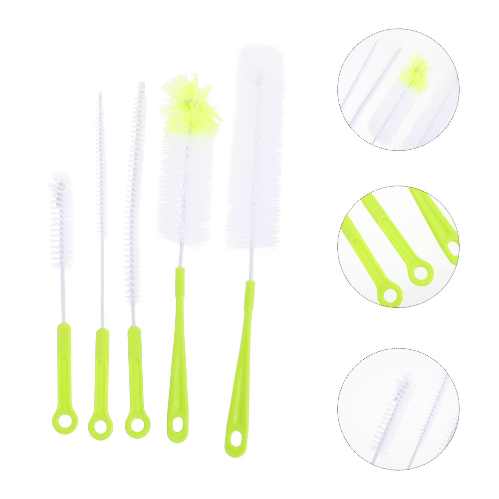 5-Piece Mini Bottle Brush Set for Baby Bottles and Straws