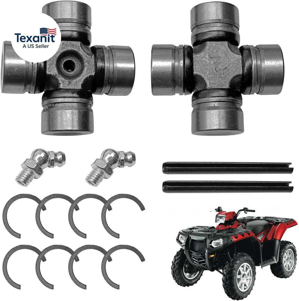 Front Prop Shaft U-Joint Front Driveshaft Compatible with Polaris RZR Ranger Spo