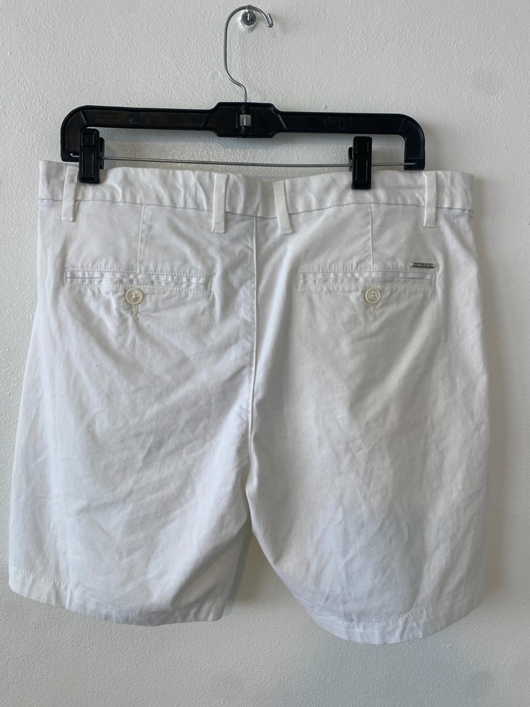 Denim & Flower Ricky Singh Shorts Mens 32 White Chino Casual Sophistication Golf