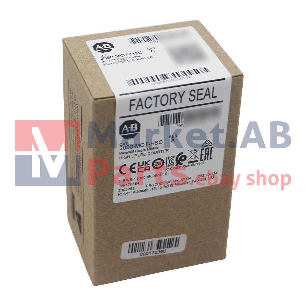 New Allen Bradley 2080-MOT-HSC Micro800 250KHz HSC Plug-In