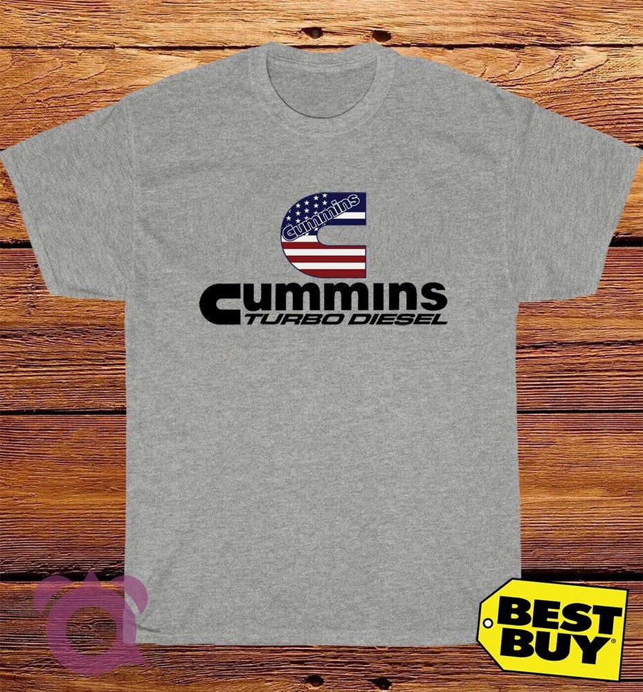 New Cummins Turbo Diesel Logo American Funny T-Shirt Made In USA Size S to 5XL