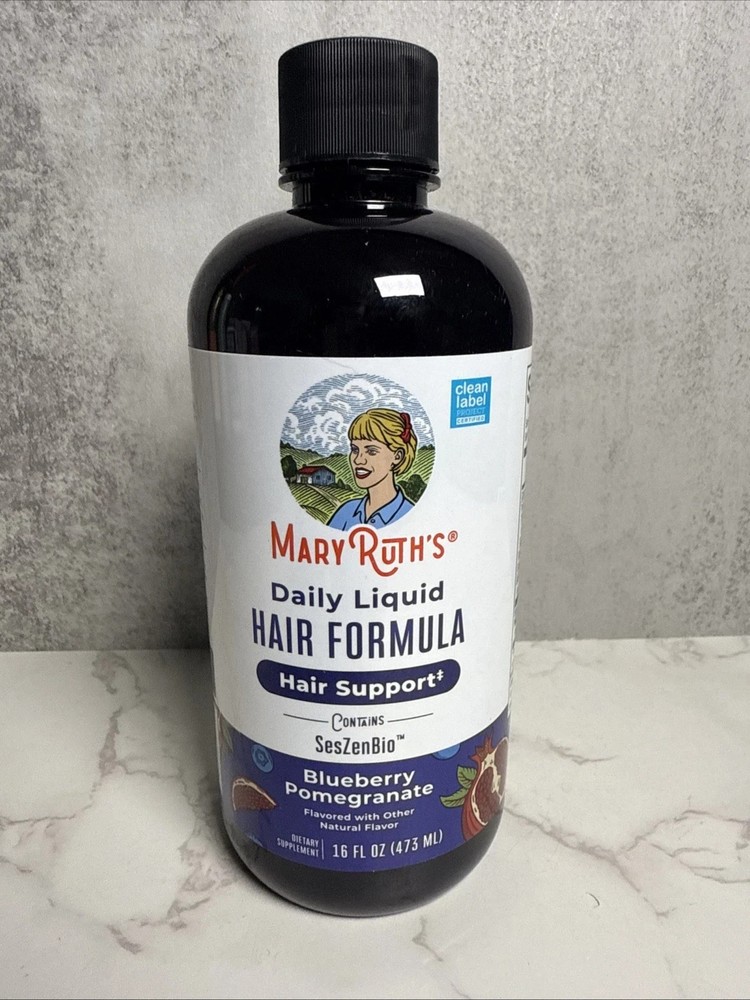 Mary Ruth's Daily Liquid Hair Formula Blueberry Pomegranate 16fl oz