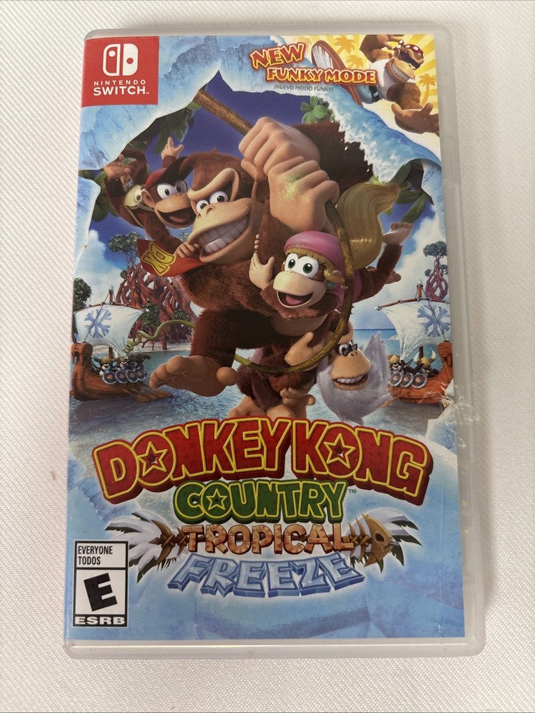 Donkey Kong Country: Tropical Freeze - Nintendo Switch Original Case & Cartridge