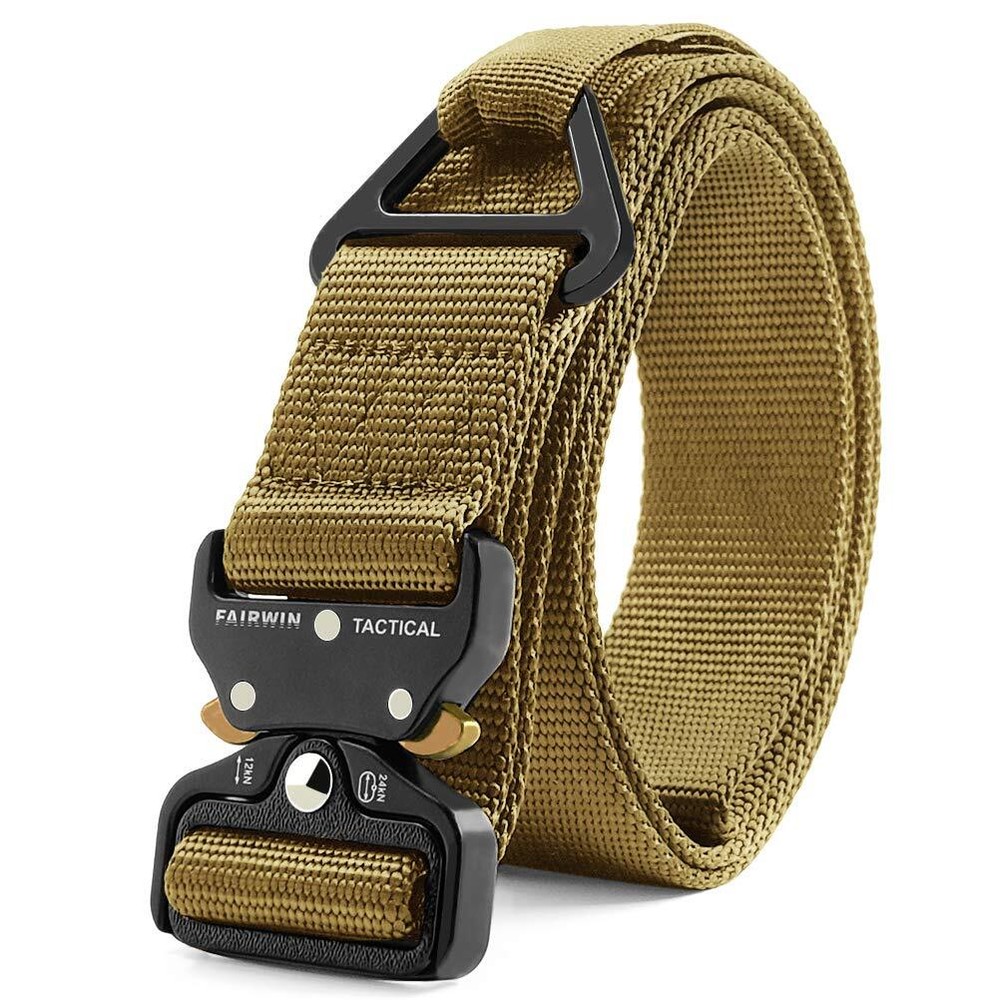 Tactical Rigger Belt, 1.7 Inches Mens Nylon Webbing Utility Belt with V-ring ...