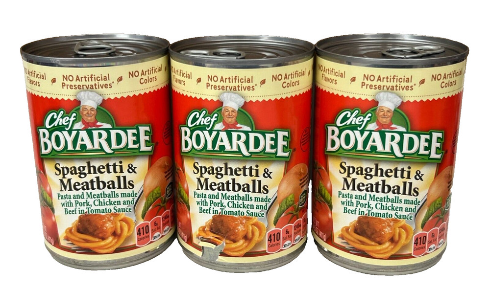 Chef Boyardee Spaghetti & Meatballs 14.5 oz ( 3 cans)