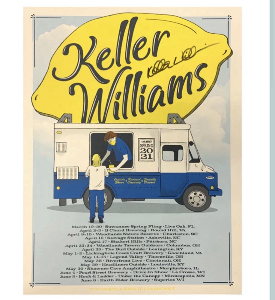 Keller Williams SIGNED LE Tour Poster! 16”x22”/Original