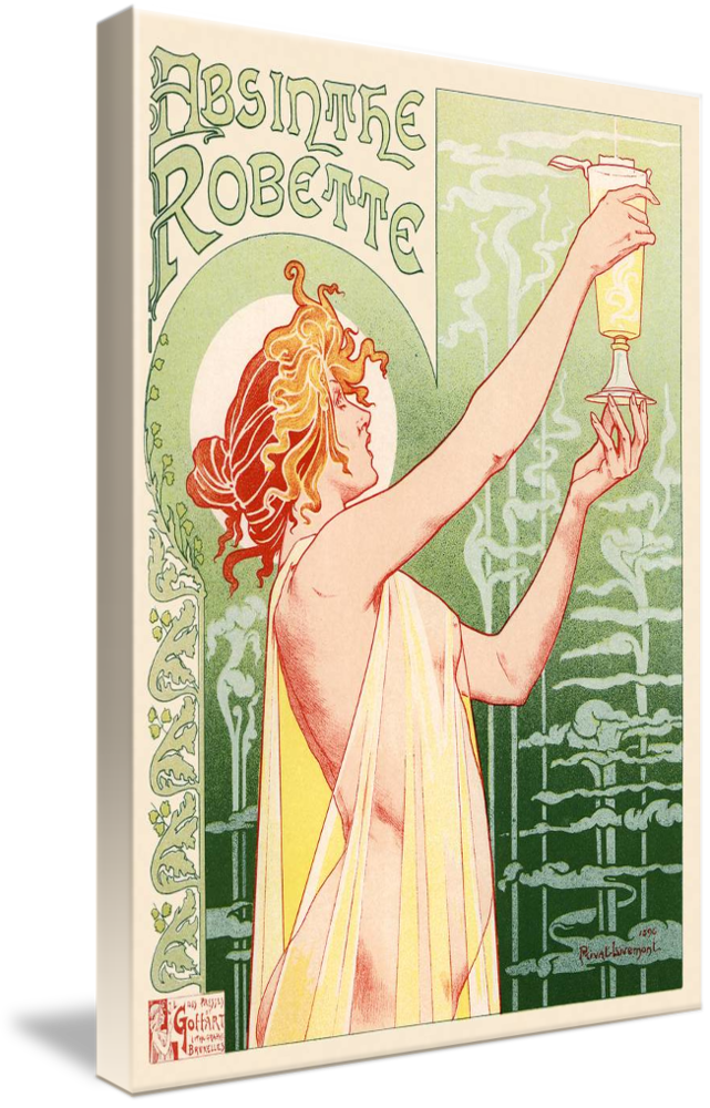 Canvas Art - Absinthe Robette Vintage Advertisement-image