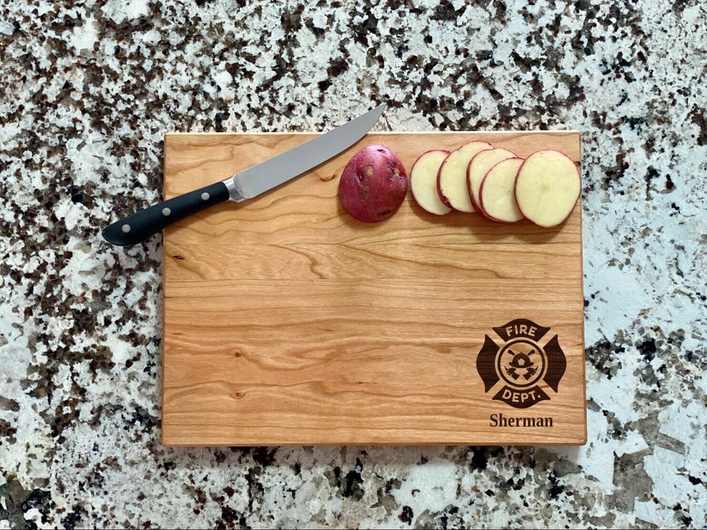 Fire Department Cutting Board |  Emergency Fireman Charcuterie Board | Custom