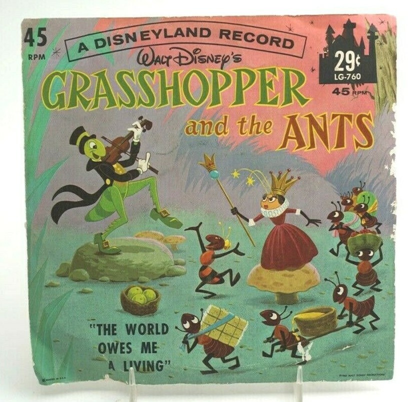 Vintage 45 RPM Walt Disney's 