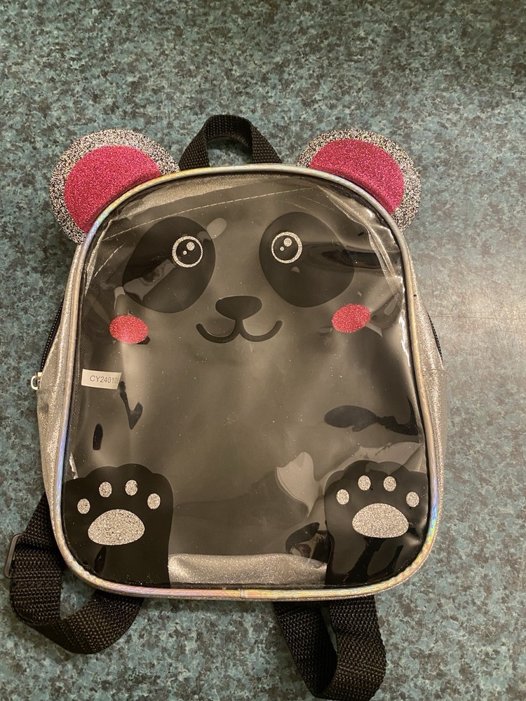 Clear Panda Mini Kids Backpack with Adjustable Strap
