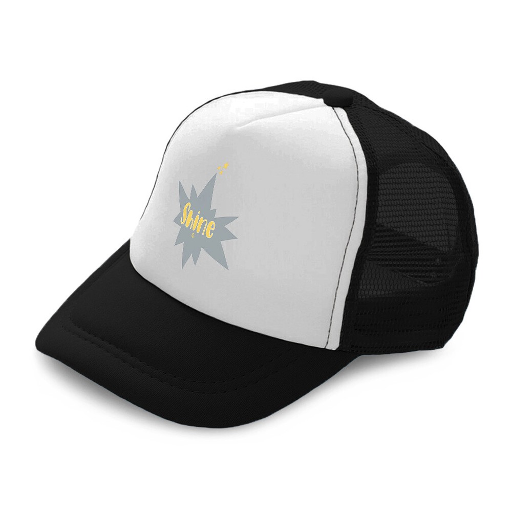 Kids Trucker Hat Shine Star Polyester Boys Caps & Girls Caps Adjustable