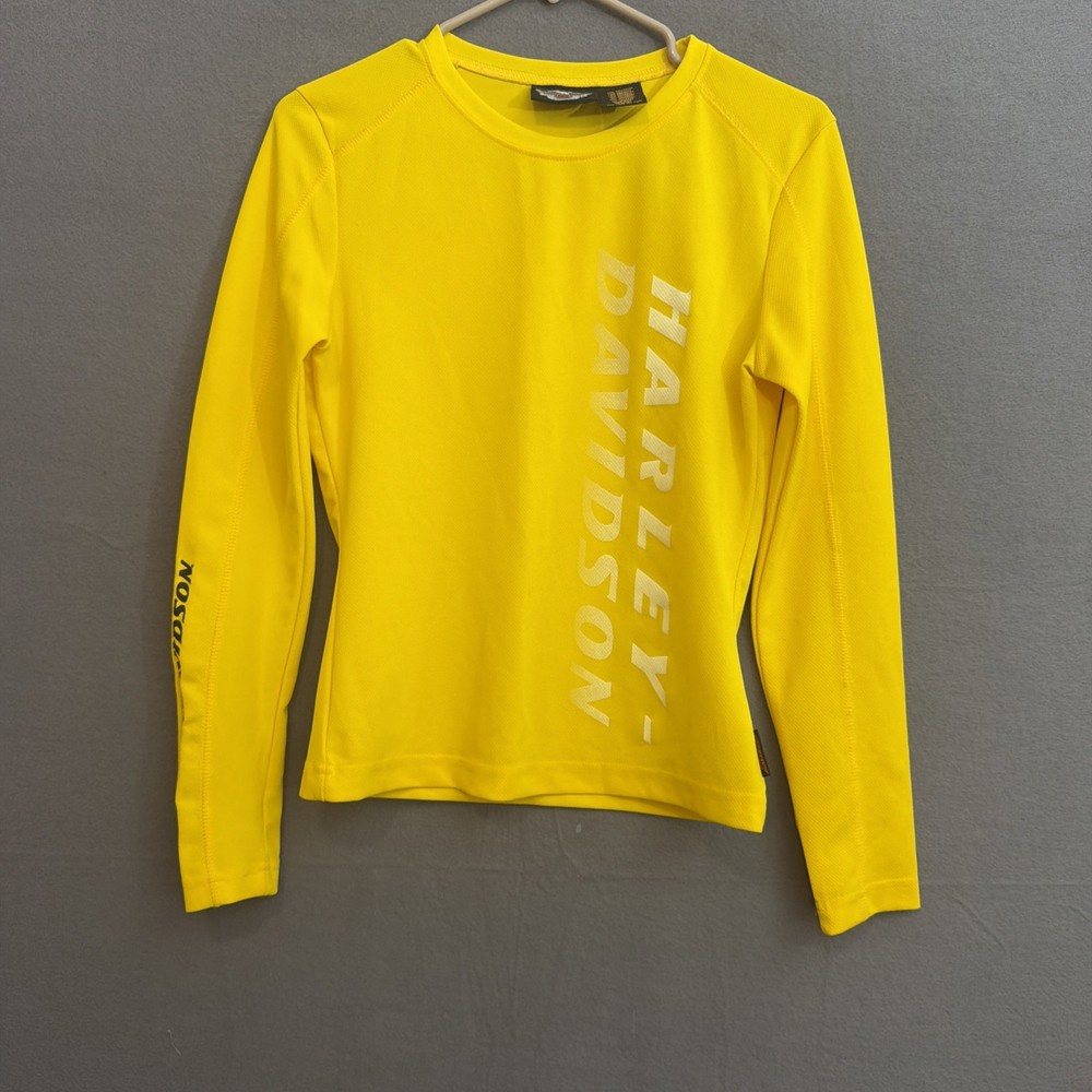 Vintage Harley Davidson Womens S  Spell Out Long Sleeve Shirt  USA