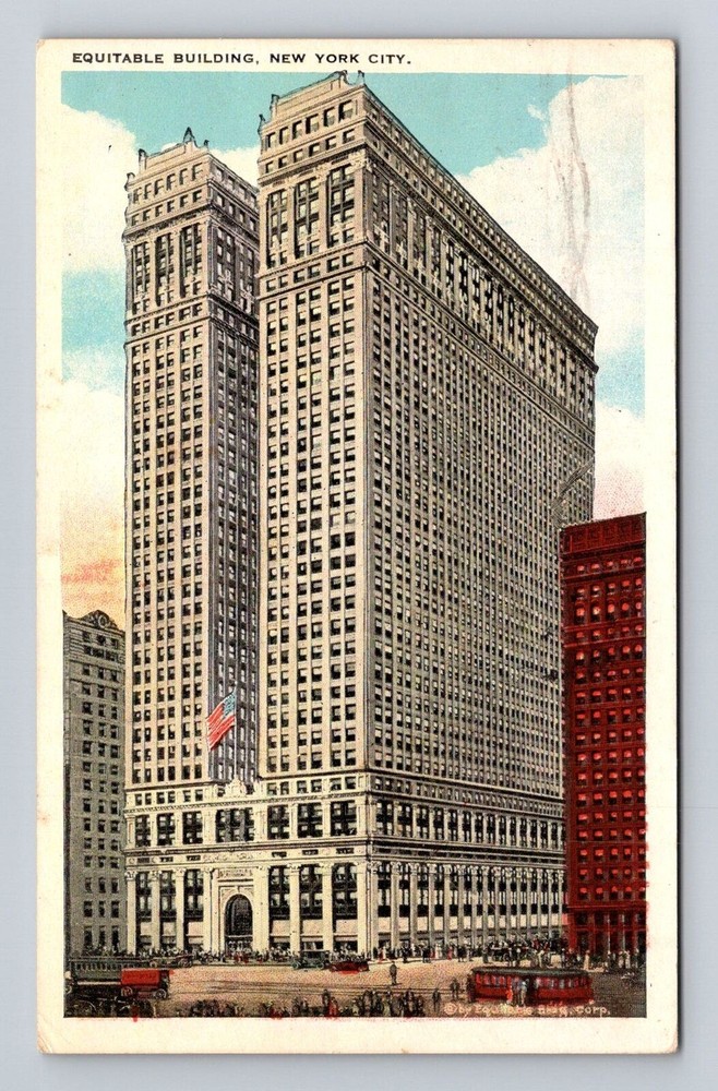 New York City NY-New York, Equitable Building, Antique, Vintage c1925 Postcard