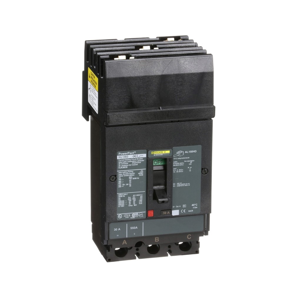 Square D HJA36030 - MCCB 30A 3P 25KA - Molded Case Circuit Breaker