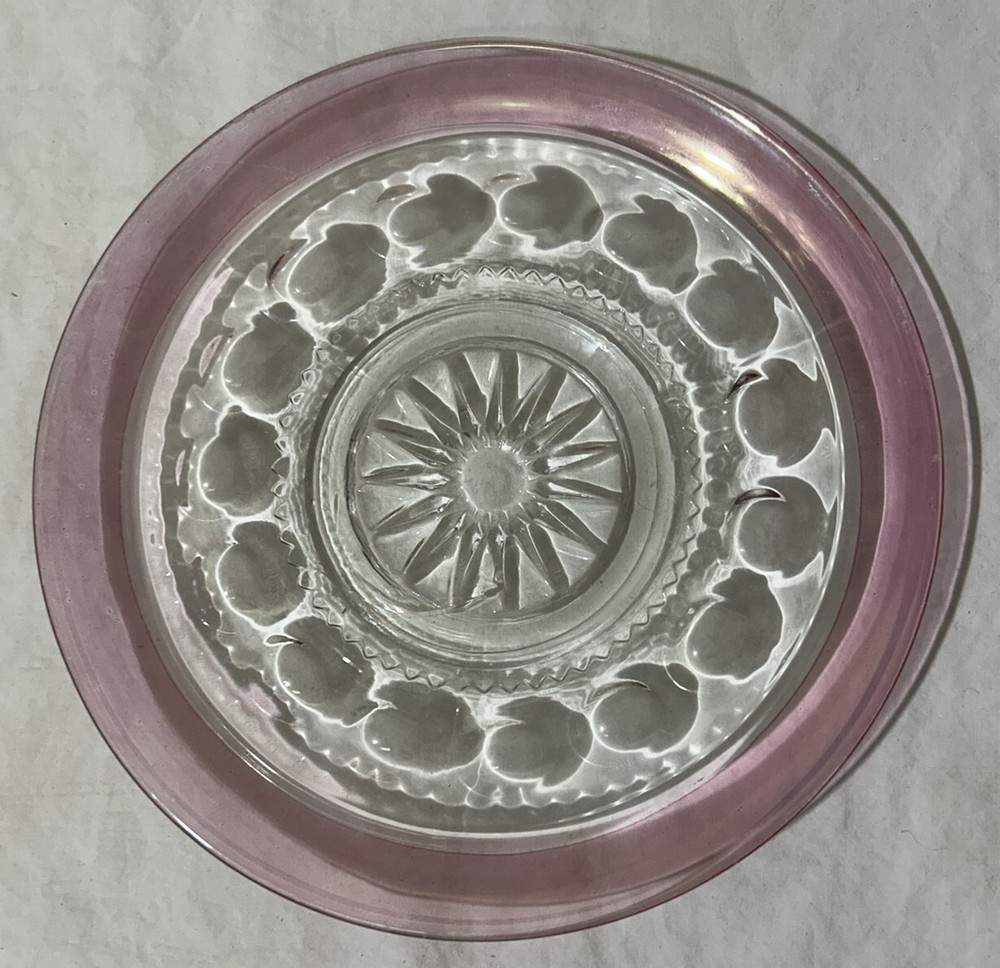 Vintage pink/clear 7 1/2