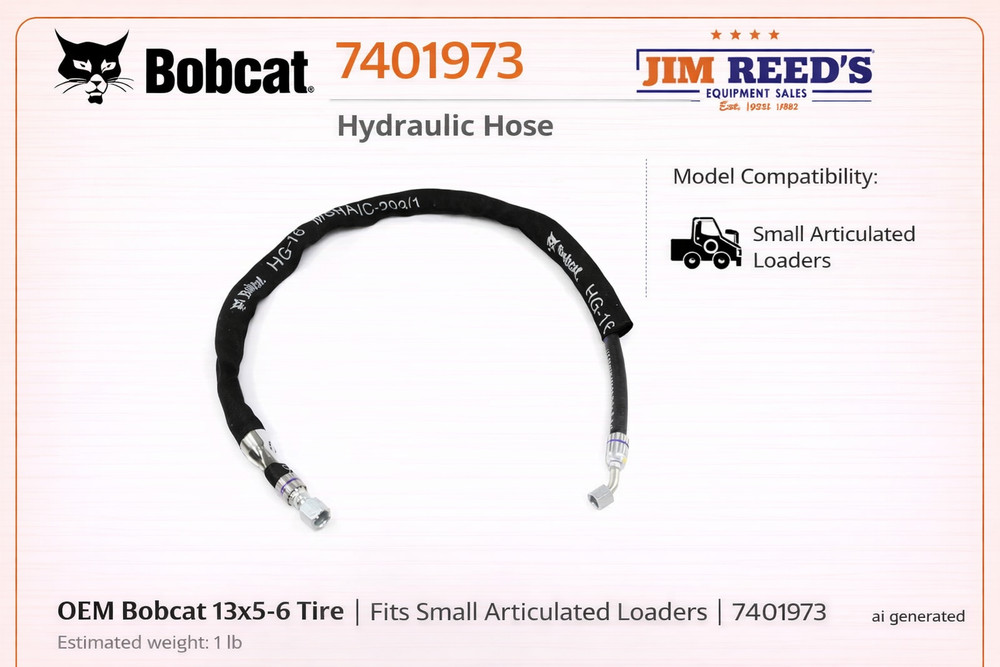 OEM Bobcat Hydraulic Hose 7401973 Fits L28 Articulated Loader