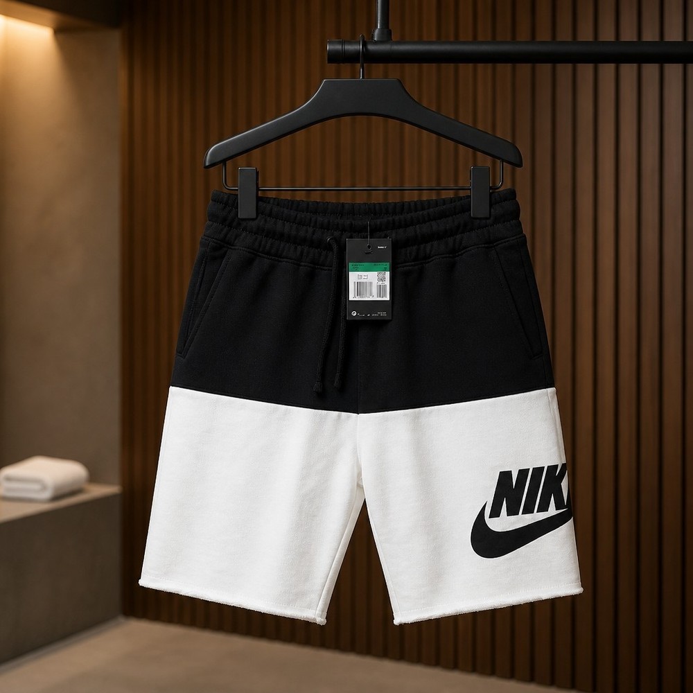 Men's Nike Athletic Gym Alumni Muscle Logo Shorts Joggers Black New With Tags XL