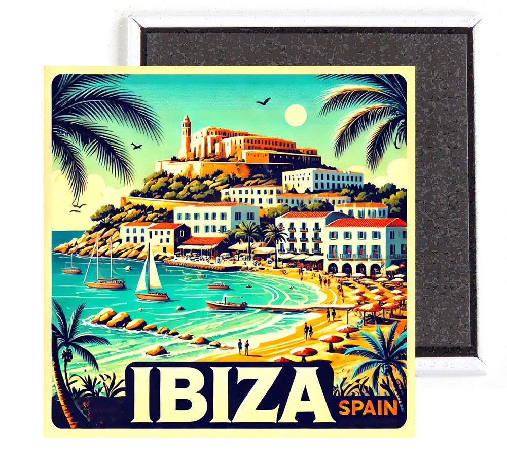 Ibiza Spain FRIDGE MAGNET travel souvenir