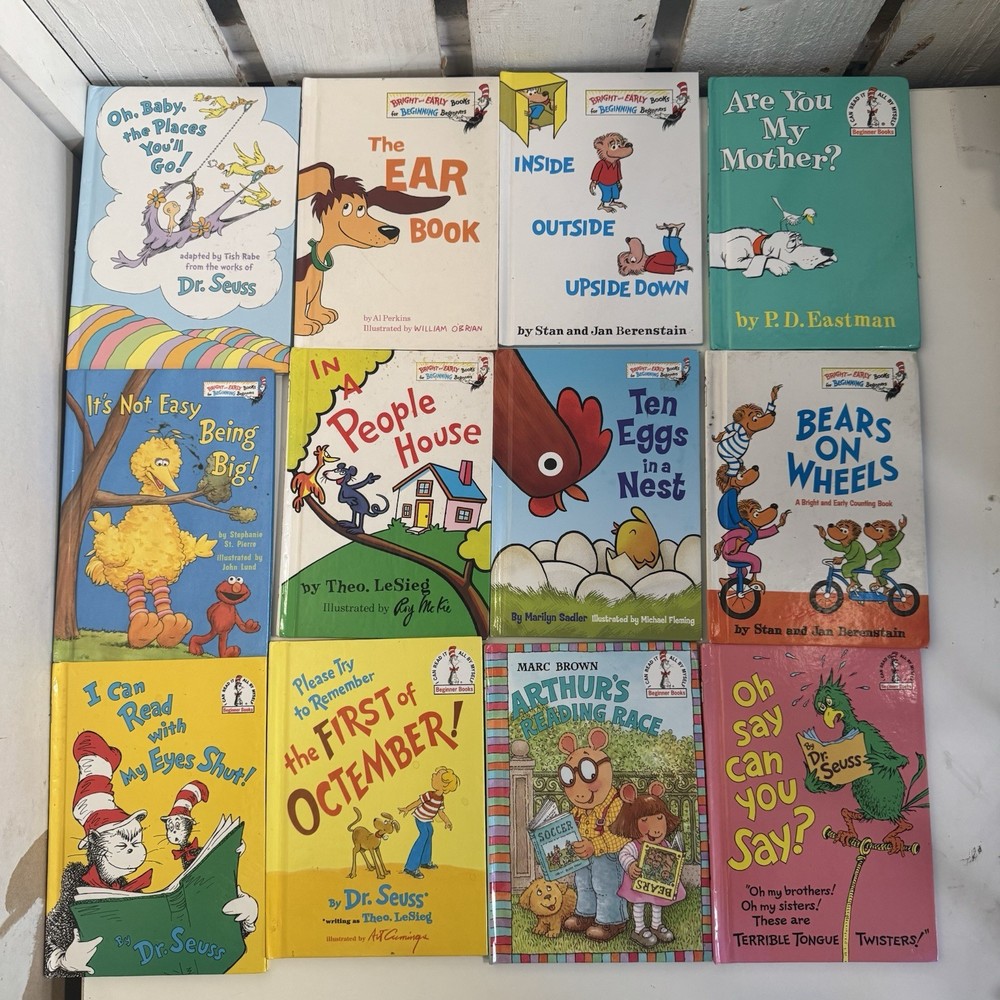 Dr Seuss Berenstain Bears Kids Book Lot 12 Beginner Random House HC