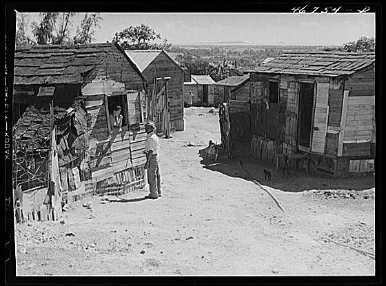 Photo:Ponce, Puerto Rico. Street in slum area