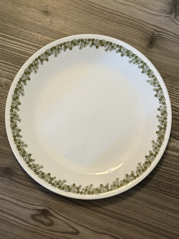 Corelle Spring Blossom Green (Crazy Daisy) 10.5” Dinner Plate