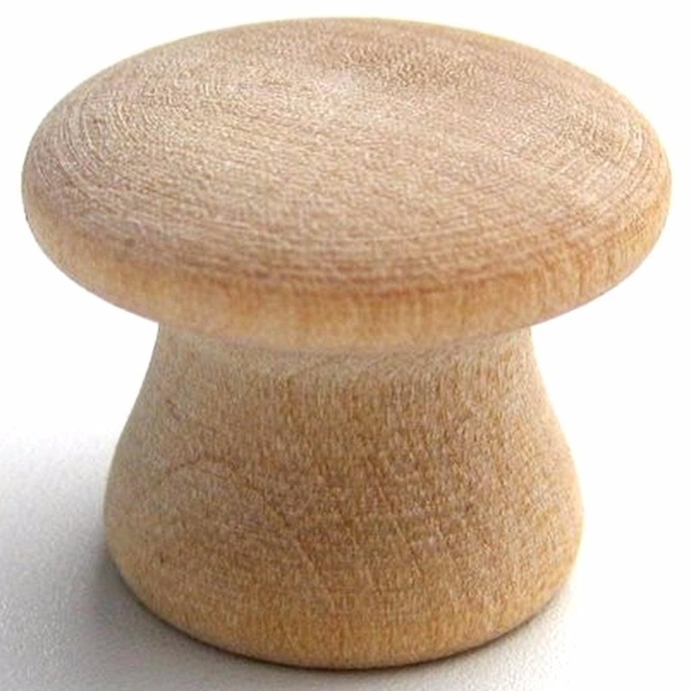 10-Pack Brainerd Birch Wood Cabinet Knob 1