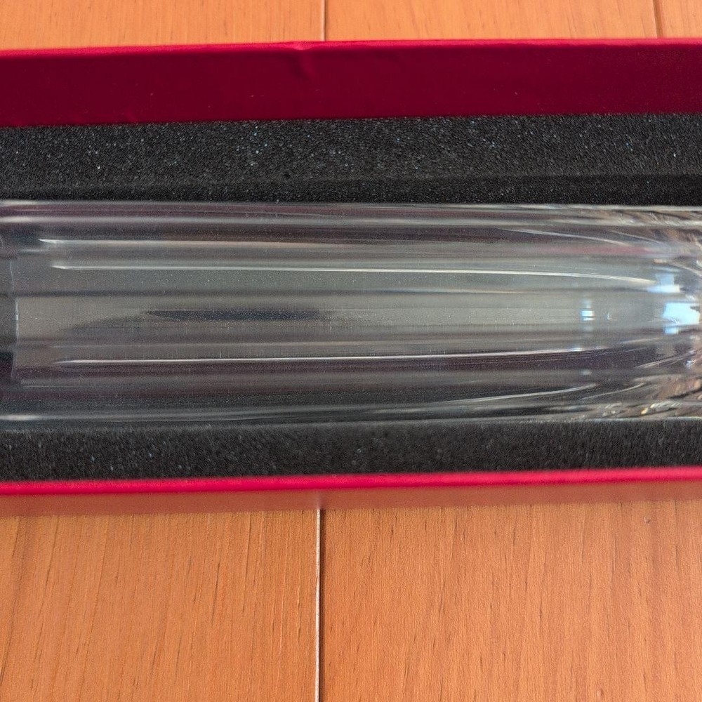 Baccarat Single Vase 20cm Clear Glass Made in France Collectible