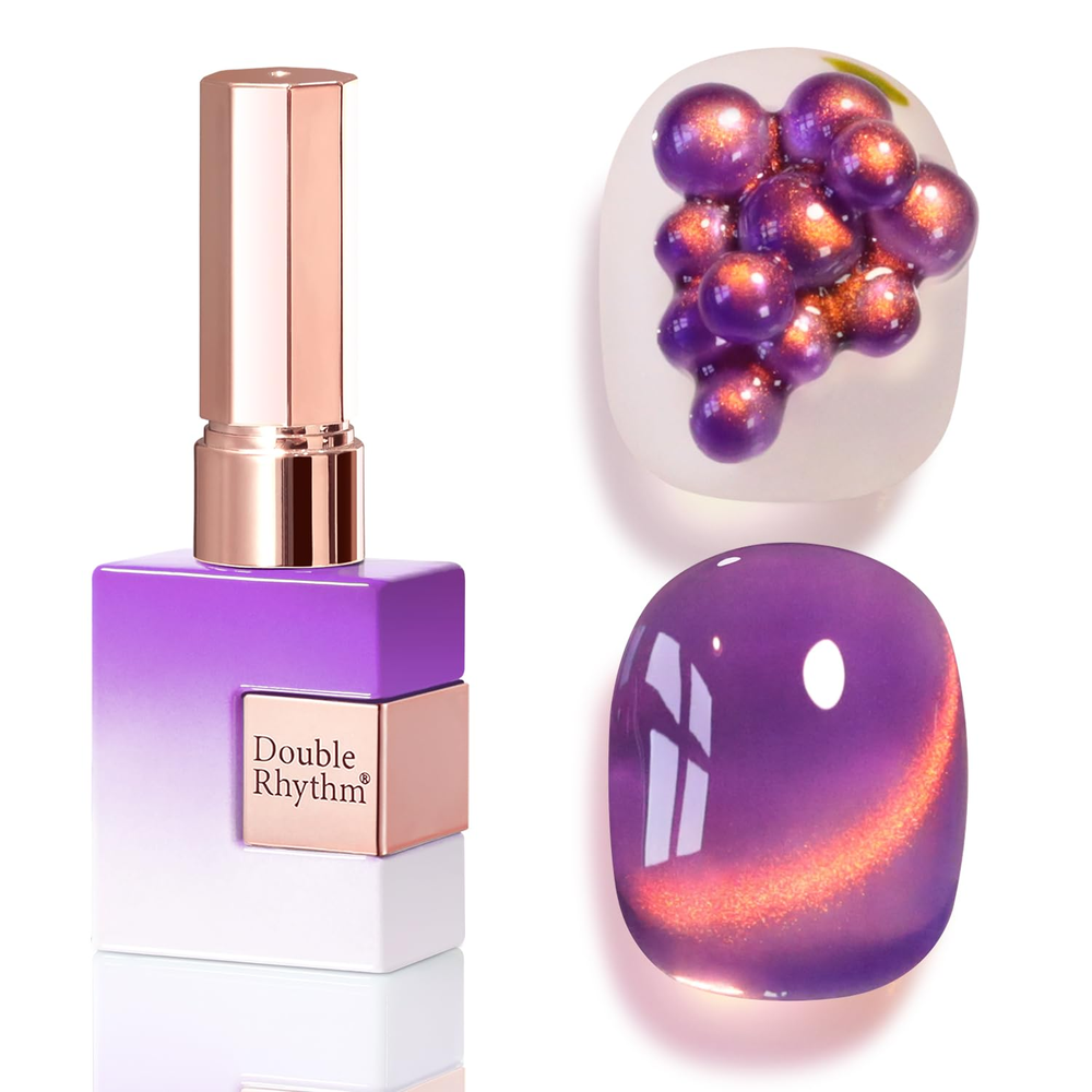 0.5oz Cat Eye Gel Polish with Magnet 15ml Holographic Glitter Shimmer Translucent