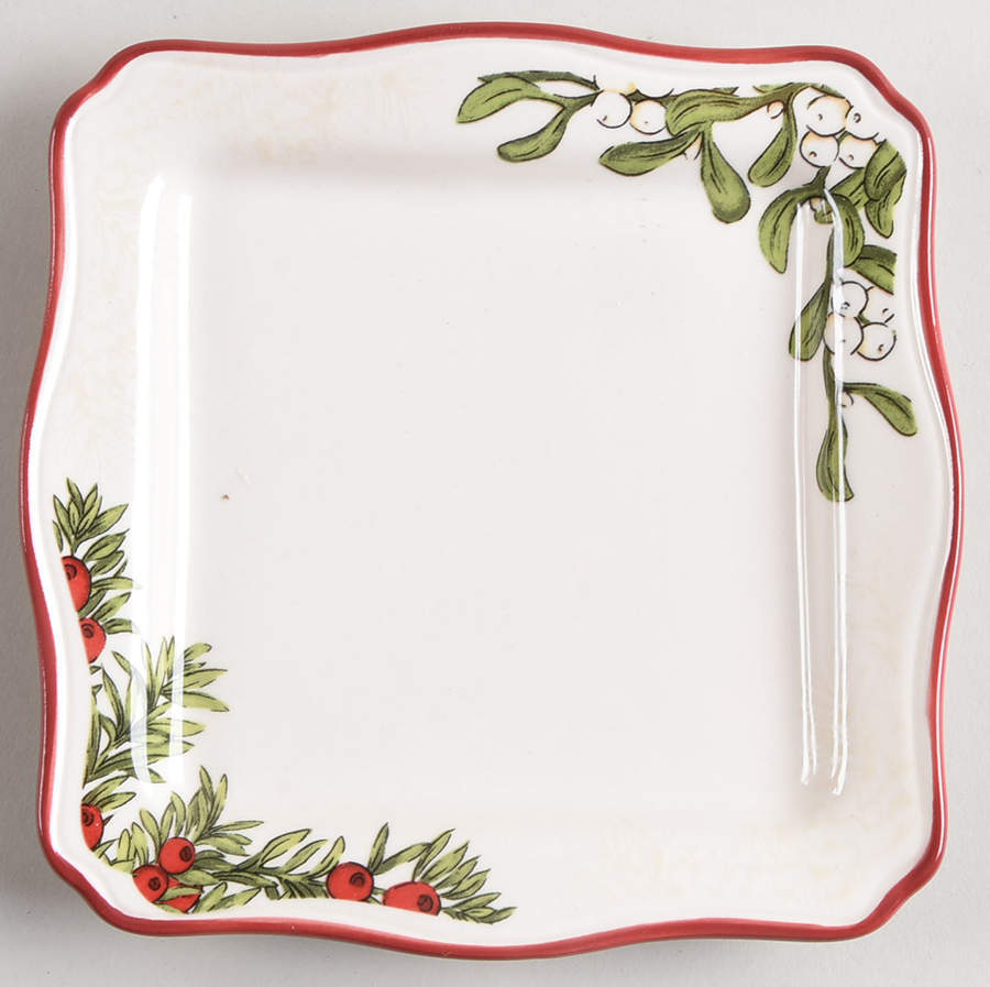 Better Homes and Gardens Winter Forest Square Appetizer Plate 11947180
