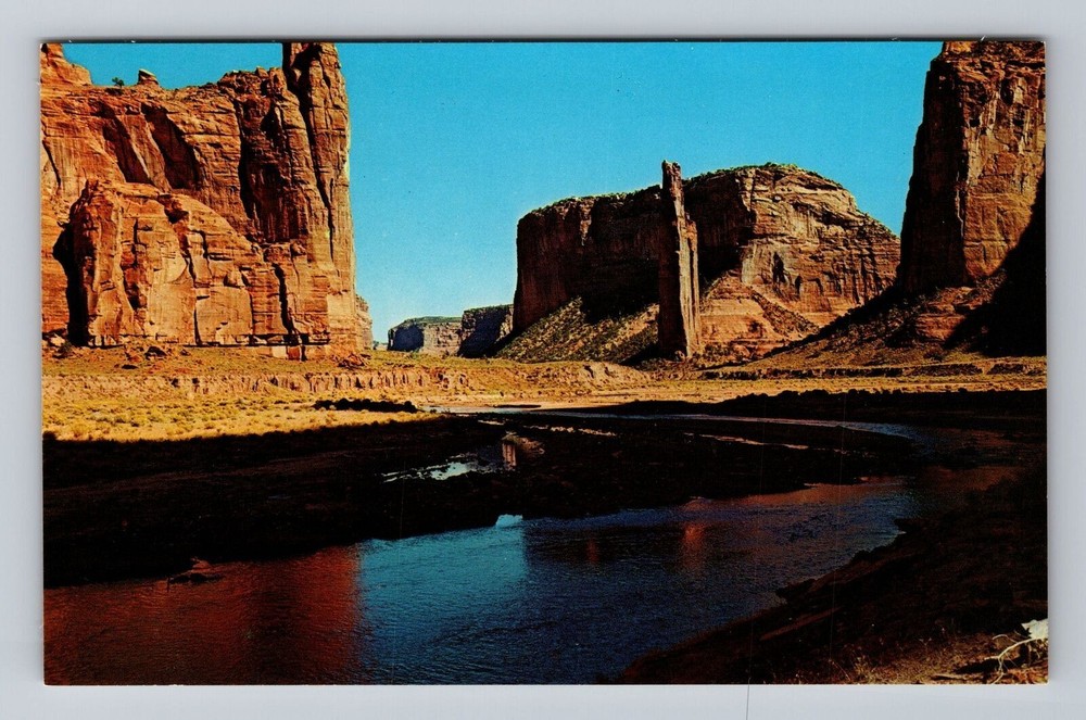 Arizona AZ Canyon De Chelly National Monument Speaking Rock Vintage Postcard