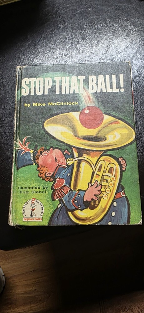 Stop that Ball by Mike McClintock 1959 Vintage Hardcover Beginner Book w/ DJ