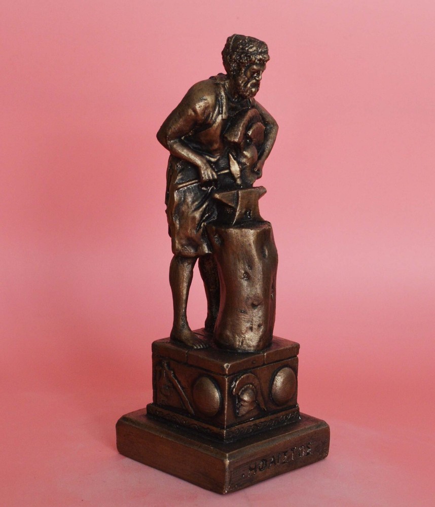 Hephaestus small sculpture - God of Fire Volcanoes Blacksmith - Vulcan