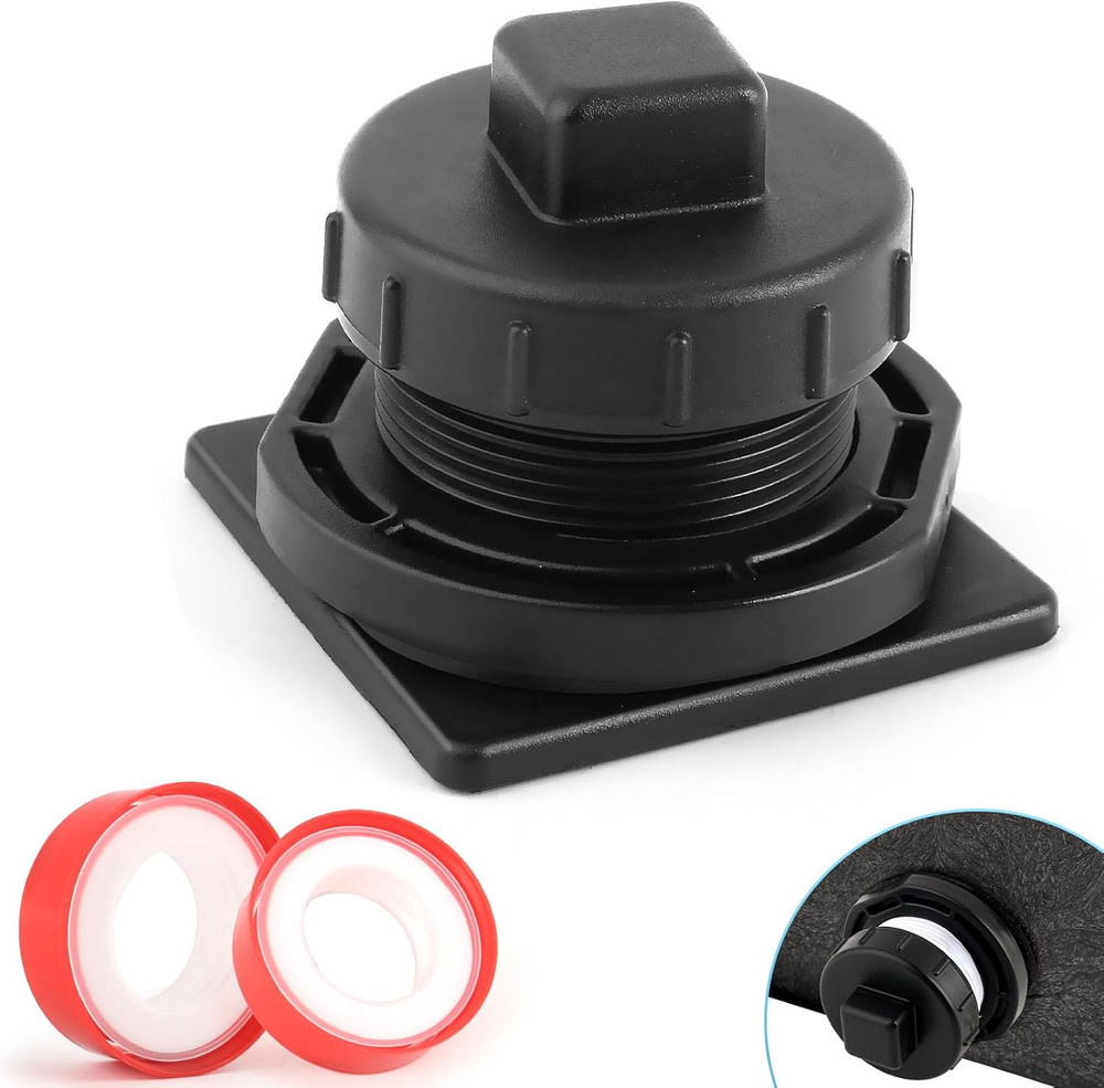Stock Tank Drain Plug Kit for Rubbermaid Commercial Stock Tank Drain 50/70/100/1