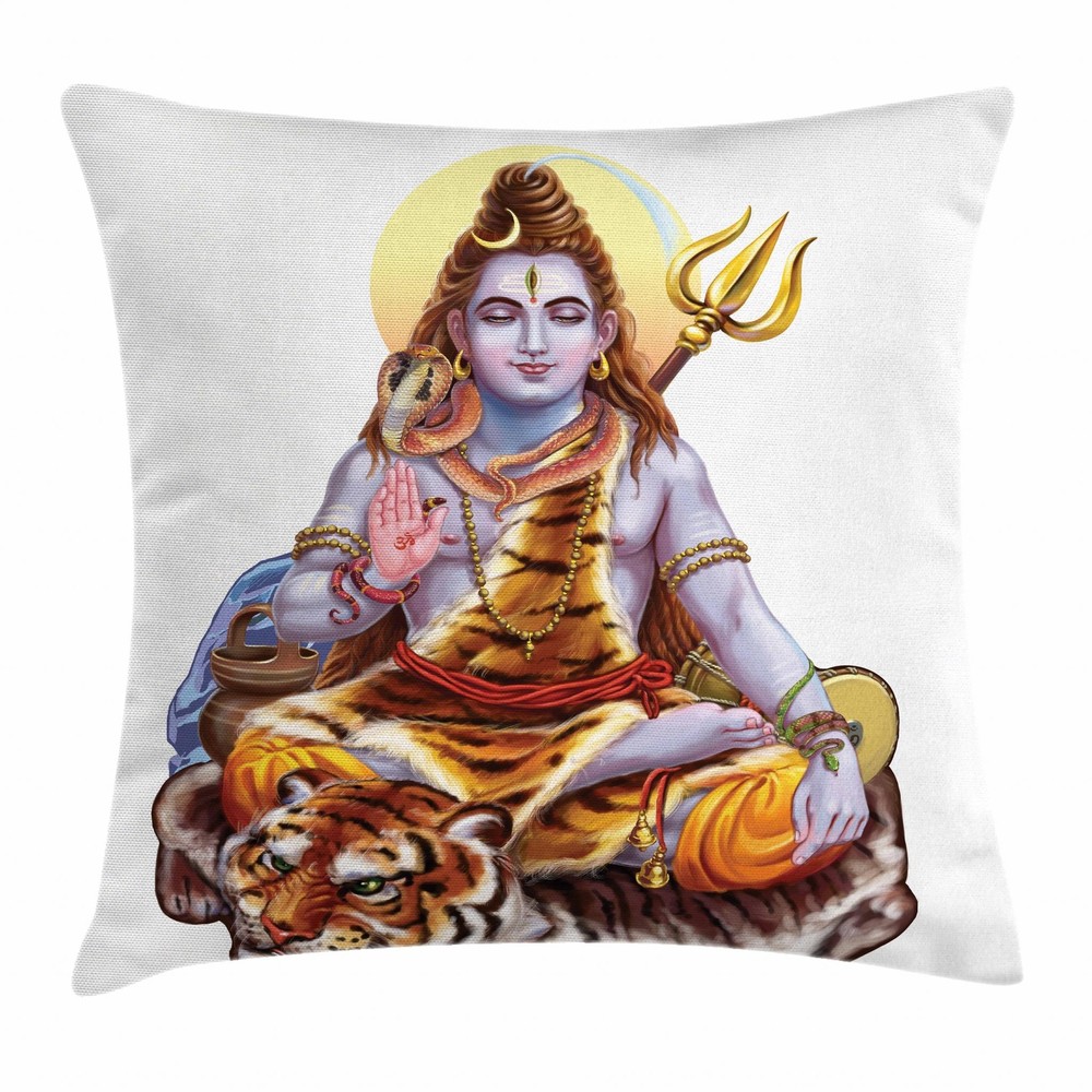 Elegant Eastern Throw Pillow Covers by Ambesonne in 8 Sizes for Stylish Home Decor