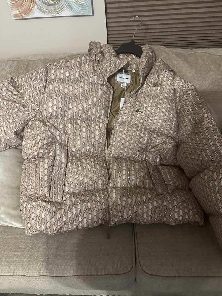 Lacoste Designer Down Puffer Jacket. New With Tags. Size 2XL