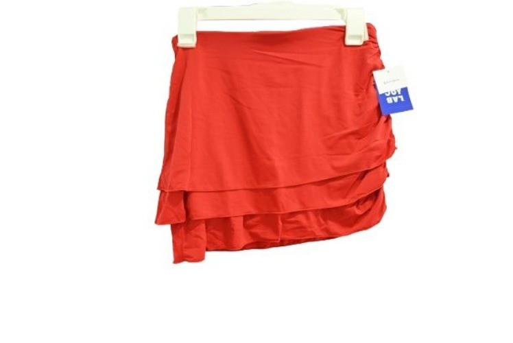NEW JoyLab Tiered Active Skort Built-In Shorts Ruched Side Traditional Red Sz XS