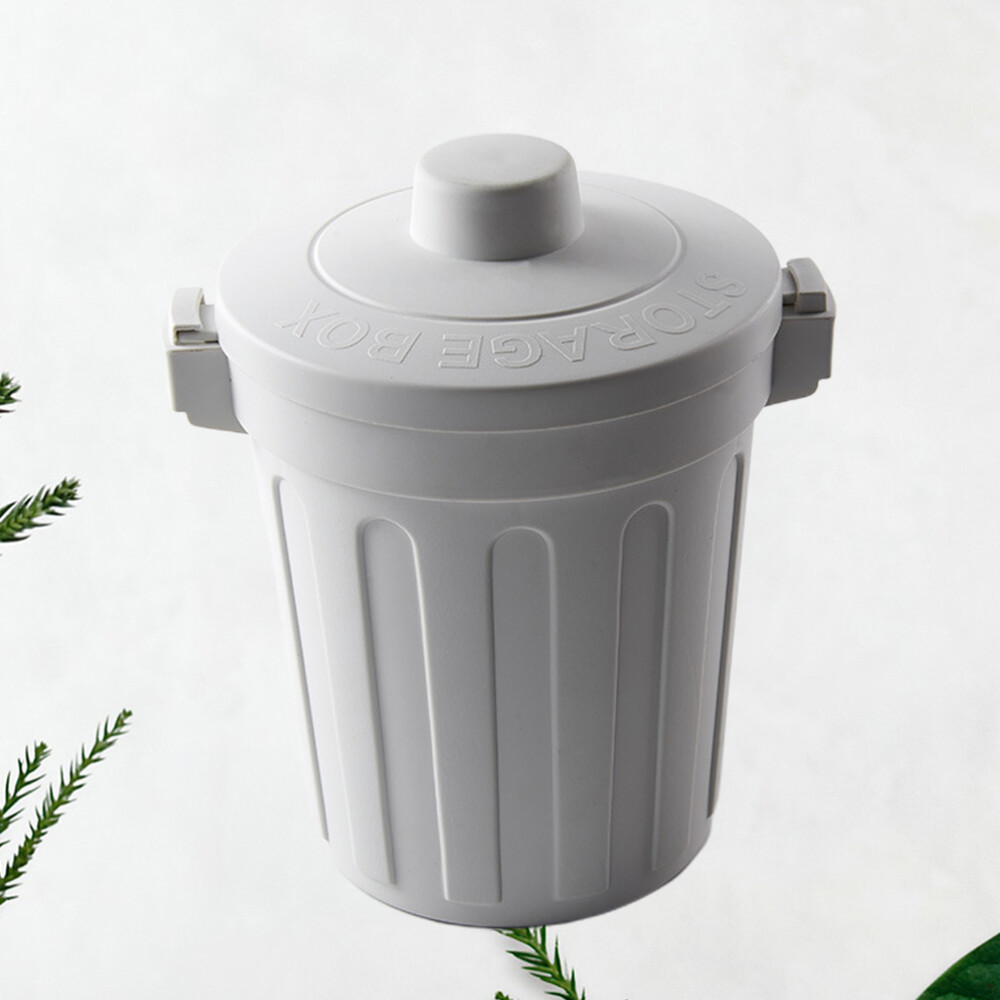 Small Size Desk Waste Bin Portable Car Trash Bucket Desktop Cover Storage Basket