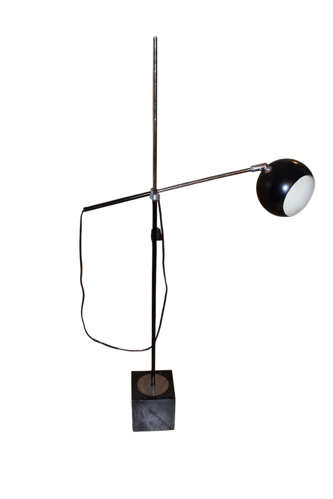 Vintage Mid Century Orbital Chrome Ball Adjustable Floor Lamp Robert Sonneman